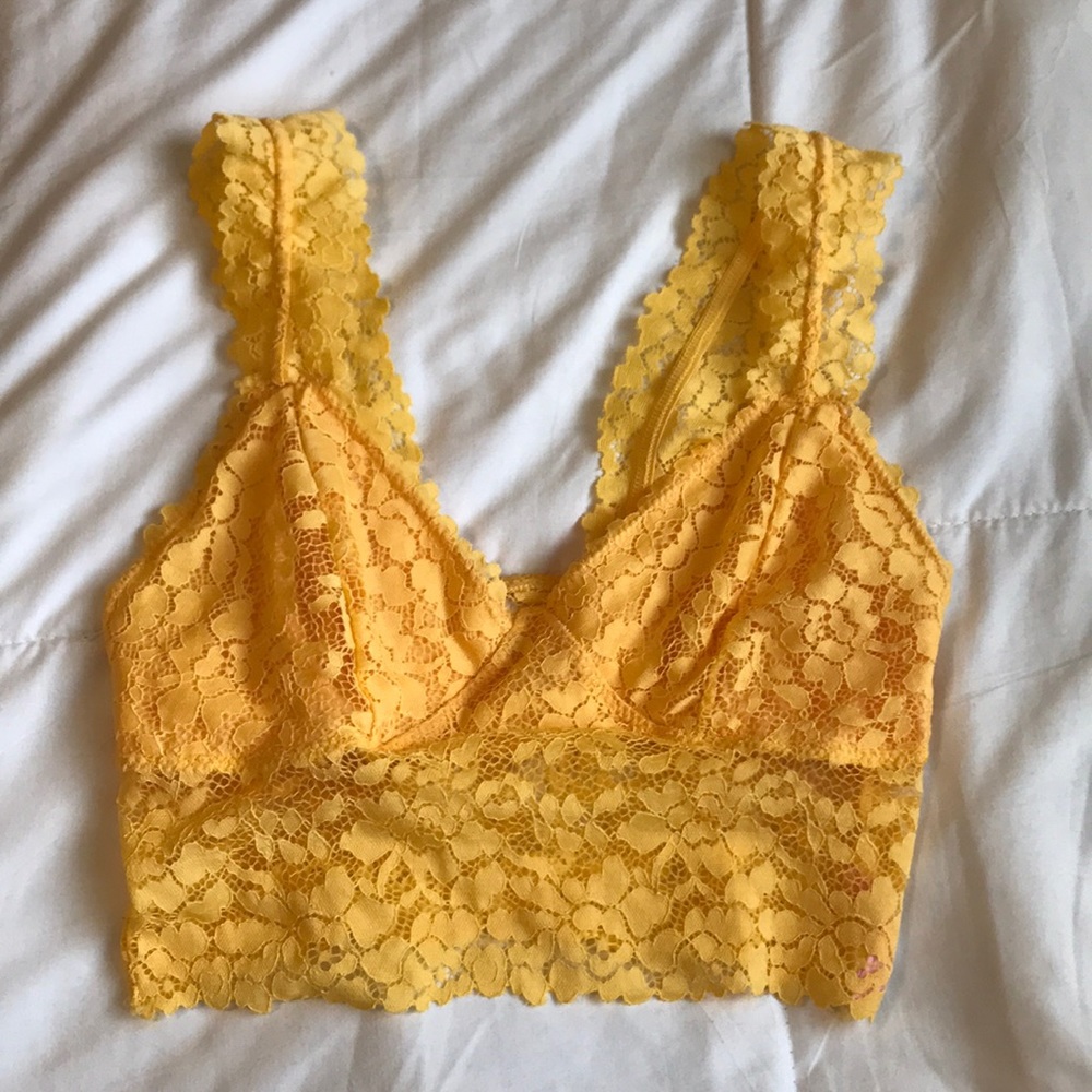 Rue 21 Yellow Lace Bralette